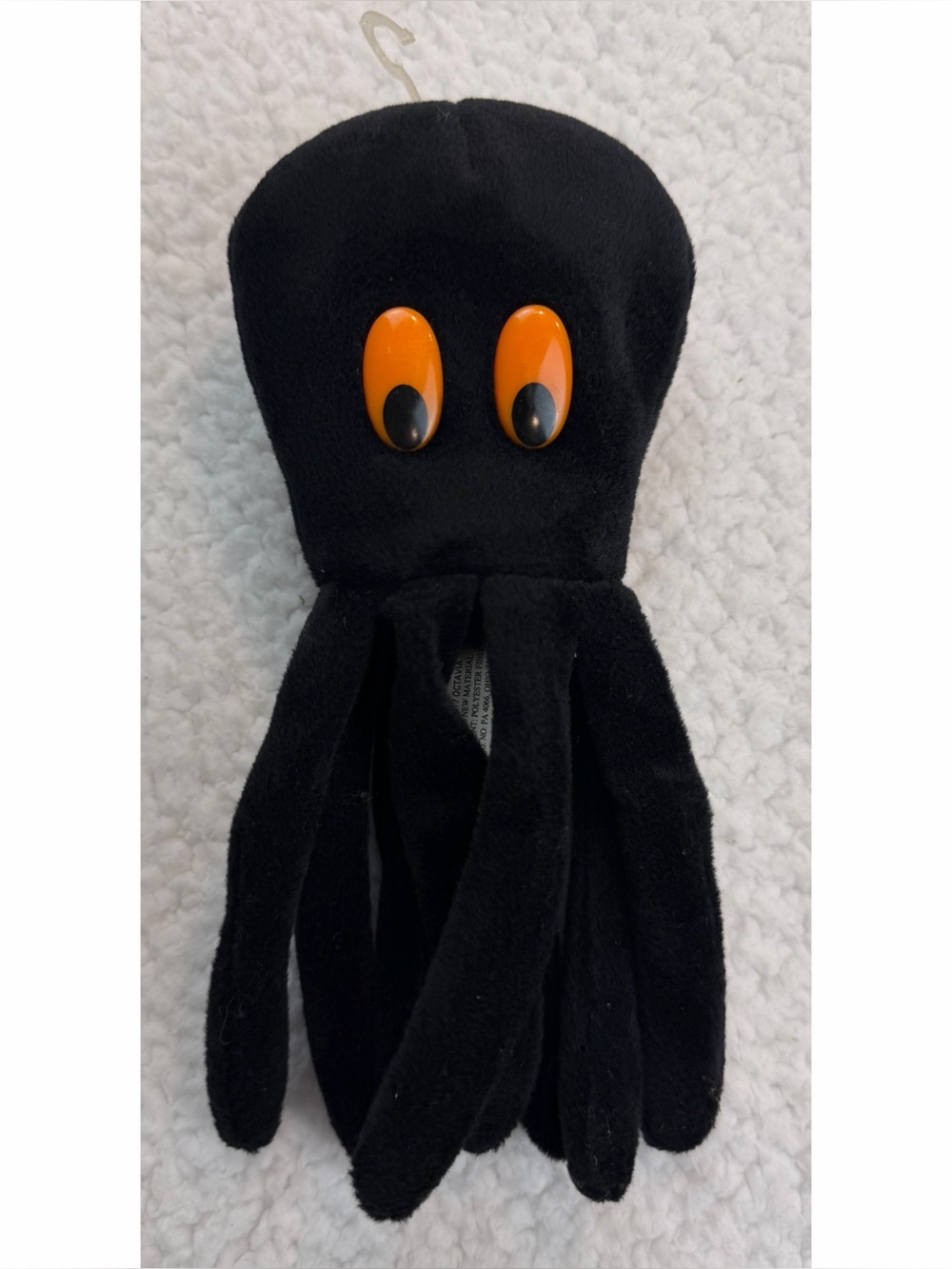 (VTG) 24K BEANIE BOPPERS • Octavia Black Octopus Plush Toy, OS